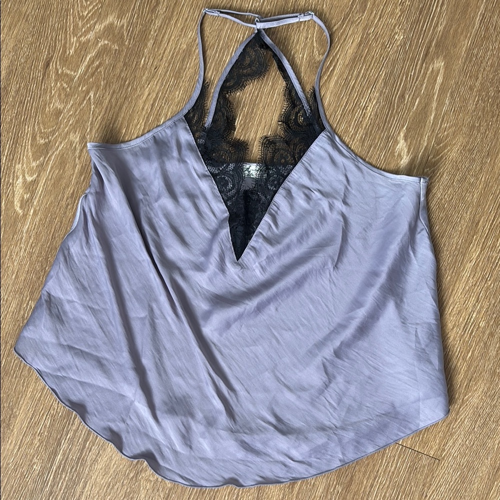 Free people silk lace cami NWOT